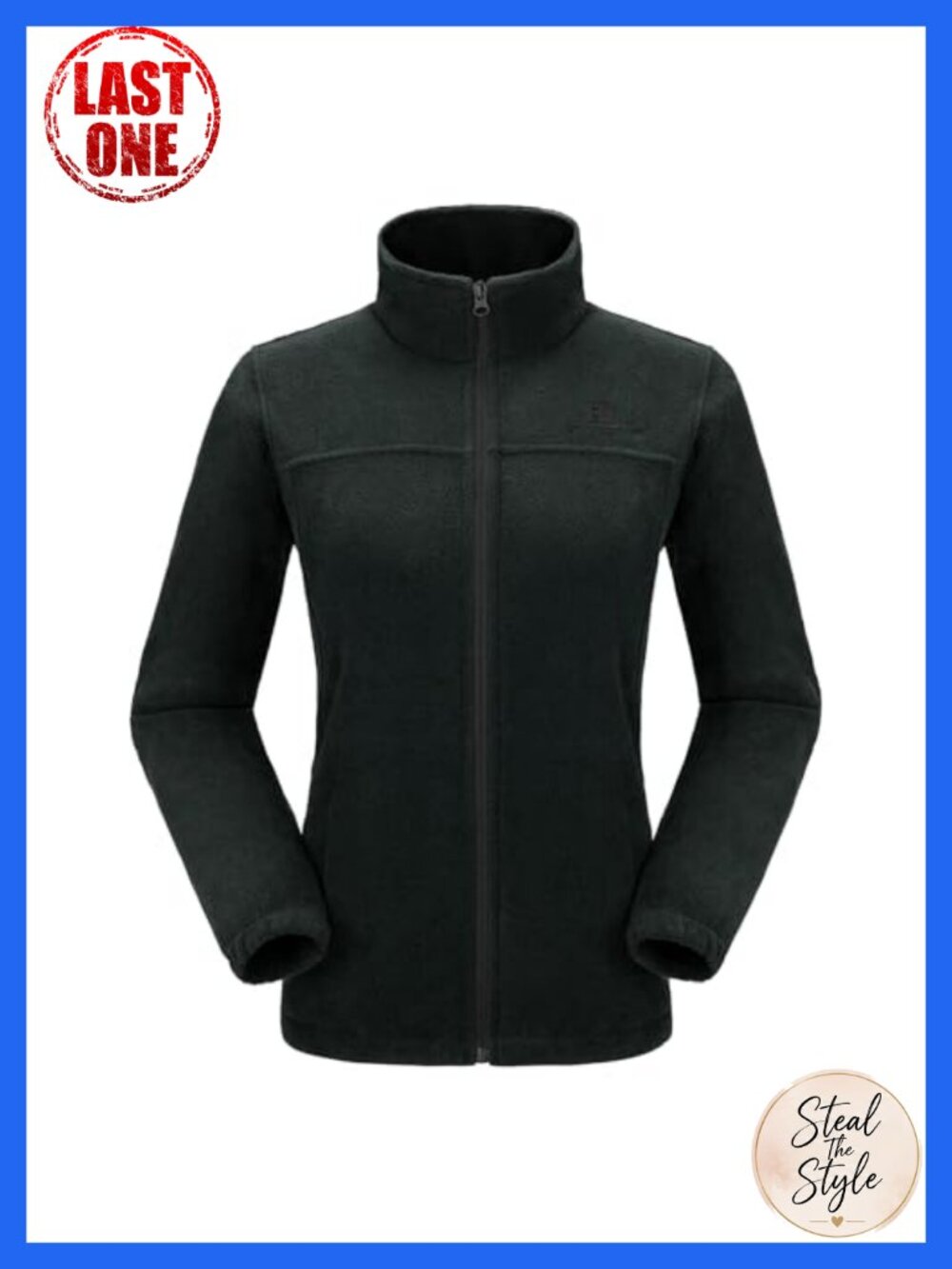 Women's Full Zip Polar Fleece Jacket Pockets Soft Warm Outdoor Coat